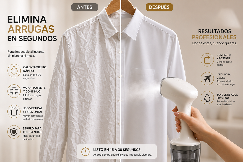 SteamPro™ Elite | Vaporizador Portátil de Ropa
