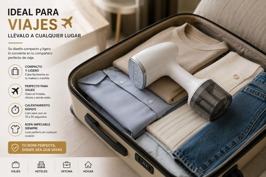 SteamPro™ Elite | Vaporizador Portátil de Ropa